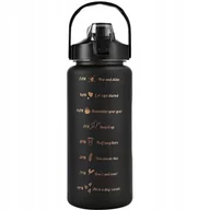 Shakery i bidony sportowe - Butelka Na Wodę Bidon z Miarką ze Słomką Przypomnieniem Siłownia Fitness 2L - miniaturka - grafika 1