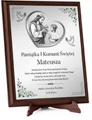 Pamiątka Pierwszej Komunii Świętej - Obrazek z życzeniami i dedykacją dla chrześniaka na komunię - miniaturka - grafika 1
