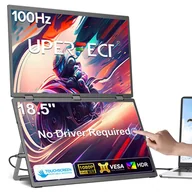 Monitory - UPERFECT Delta Max Touch Dual Screen Portable Monitor 18,5" FHD 100Hz IPS Touchscreen 1296551EUDF - miniaturka - grafika 1