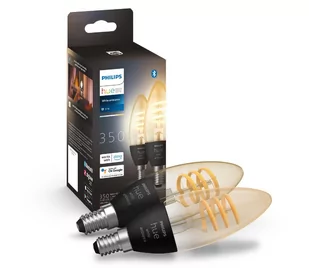 SET 2x LED Ściemnialna żarówka Philips Hue WHITE AMBIANCE E14/4,6W/230V - Żarówki LED - miniaturka - grafika 1