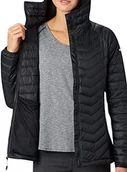 Kurtki damskie - Columbia damska bluza z kapturem Powder Lite Light Insulated Jacket, czarny, XS 1773211 - miniaturka - grafika 1