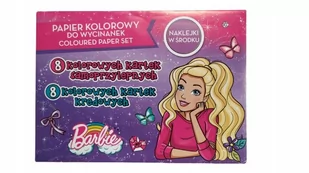 St. Majewski St Majewski PAPIER KOLOROWY DO WYCINANIA + NAKLEJKI BARBIE - Szkolne artykuły papiernicze - miniaturka - grafika 1