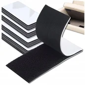 Pasmanteria - Rzep z Klejem Taśma Samoprzylepna 30x100 mm Czarny Komplet 25szt tasiemki - miniaturka - grafika 1