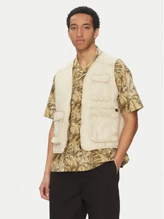 Alpha Industries Kamizelka Canvas Acid Vest 156140 Biały Loose Fit - Kamizelki męskie - miniaturka - grafika 1