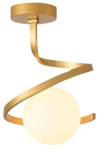 Plafon lampa sufitowa szklana metalowa AT62-1SZ-Gold - Lampy sufitowe - miniaturka - grafika 1