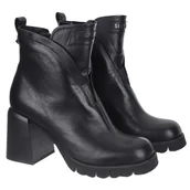 Botki damskie - Botki damskie Simen 6513A CZARNY 37 - miniaturka - grafika 1