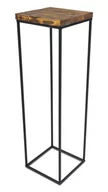 Kwietniki - Kwietnik metalowy z drewnem 80 cm : Wzór - Wzór 1 - miniaturka - grafika 1