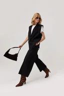 Kamizelki damskie - Kamizelka wełniana Lano czarna - miniaturka - grafika 1