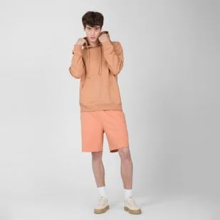 Męska bluza dresowa nierozpinana z kapturem OUTHORN OTHSS23TSWSM329 - pomarańczowa - Outhorn - Bluzy sportowe męskie - miniaturka - grafika 1