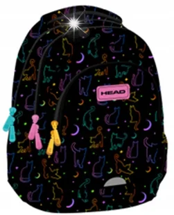 PLECAK SZKOLNY MŁODZIEŻOWY TORNISTER DLA DZIEWCZYN CZARNY KOT Z KOTKIEM - Plecaki szkolne i tornistry PLECAK SZKOLNY MŁODZIEŻOWY TORNISTER DLA DZIEWCZYN CZARNY KOT Z KOTKIEM - Plecaki szkolne i tornistry - miniaturka - grafika 1