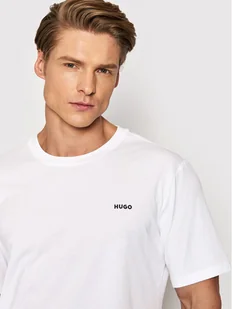 Hugo T-Shirt Dero222 50466158 Biały Regular Fit - Koszulki męskie - miniaturka - grafika 1