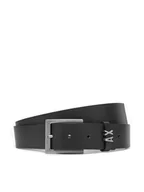 Paski - Armani Exchange Pasek Męski XM000606 AF12704 UC001 Czarny - miniaturka - grafika 1