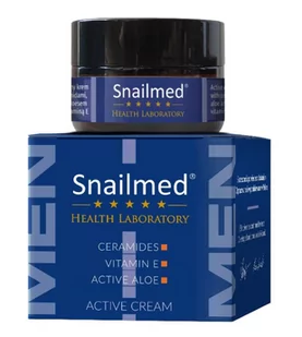 Snailmed Aktywny krem dla mężczyzn z ceramidami, aloesem i witaminą E 30ml - Kremy do twarzy - miniaturka - grafika 1