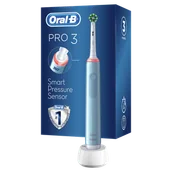 Szczoteczki elektryczne - Oral-B Pro 3 3700 CrossAction Niebieski - miniaturka - grafika 1