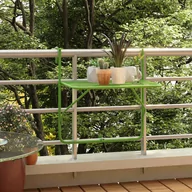 Stoły ogrodowe - Lumarko Stolik balkonowy, zielony, 60x40 cm, stalowy - miniaturka - grafika 1