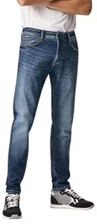 Spodnie męskie - Pepe Jeans Stanley spodnie męskie, Blu (000denim Gu42), 36W - grafika 1