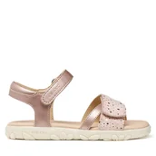 Buty dla dziewczynek - Sandały Geox J Sandal Haiti Girl J658ZC 0NFMA C8010 D Różowy - miniaturka - grafika 1