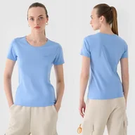 Koszulki i topy damskie - Koszulka Damska 4F T-shirt Basic Niebieski 4FWMM00TTSHF1845 M - miniaturka - grafika 1