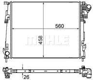 Układ chłodzenia - akcesoria - Chłodnica, układ chłodzenia silnika Mahle CR 1237 000S - miniaturka - grafika 1