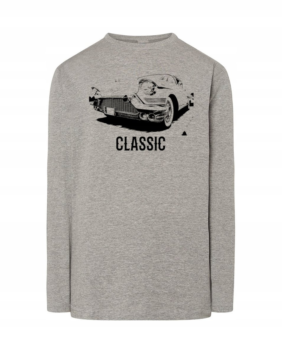 Longsleeve męski nadruk Samochód Klasyk r.XL