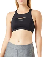 Koszulki i topy damskie - Champion Damski biustonosz sportowy Sa New Active Crop Top, czarny, XL - miniaturka - grafika 1