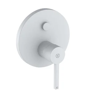 Kludi Nova Fonte - Bateria podtynkowa, na 2 urządzenia, kolor biały matowy 206595315 - Baterie wannowe i prysznicowe - miniaturka - grafika 1