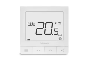 Salus Regulator temperatury z czujnikiem wilgotności, akumulatorowy SQ610RF SQ610RF - Regulatory i termostaty - miniaturka - grafika 1