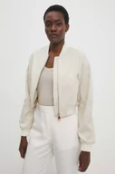 Kurtki damskie - Answear Lab kurtka damska kolor beżowy przejściowa oversize - miniaturka - grafika 1