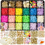 Prace ręczne dla dzieci - Zestaw do Robienia Bransoletek Biżuterii Koraliki Literki FR1003 / Frayda - miniaturka - grafika 1