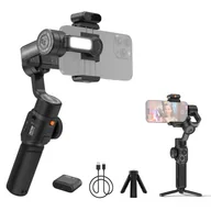 Selfie stick - ZHIYUN SMOOTH 5S AI COMBO Ręczny 3-osiowy stabilizator gimbala do vlogów z telefonem Anti-Shake Al Tracking Sterowanie gestami Wbudowane światło wypełniające LED z mini statywem Maks. udźwig 300 g Zamiennik do smartfonów iPhone 15/14/13/12 z systemem Android - miniaturka - grafika 1