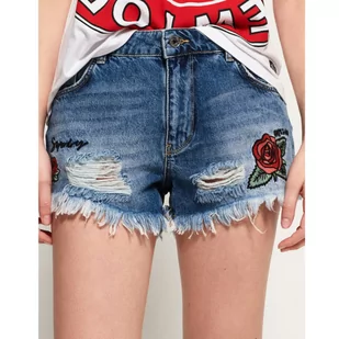 Spodenki damskie Superdry Eliza Cut Off szorty jeansowe-W28 - Spodenki damskie - miniaturka - grafika 1