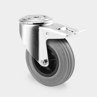 Pozostałe wyposażenie warsztatu - TENTE Koła przemysłowe z maksymalnym obciążeniem 70-205 kg, szara guma 3477PIR200P30 - miniaturka - grafika 1