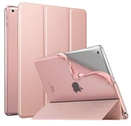 Etui do tabletów - D-Pro Smart Case TPU Soft-Gel Back Cover - Etui Z Klapką iPad 10.2 / Pro 10.5 / Air 3 2019 (Rose Gold) - miniaturka - grafika 1