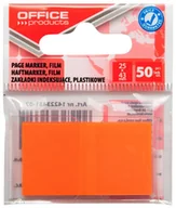 Etykiety samoprzylepne i bloki etykiet - Office products Zakładki indeksujące PP, 25x43mm, 1x50 kart., zawieszka, pomarańczowe 14223431-07 - miniaturka - grafika 1