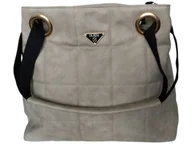 Torebki damskie - Torebka Damska Shopper Z Przegrodą Duża Pikowana Szara Torba, Miejski Styl - miniaturka - grafika 1