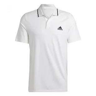 adidas Męska koszulka polo Essentials Piqué małe logo koszulka polo z krótkim rękawem, XXS biała - Koszulki męskie - miniaturka - grafika 1
