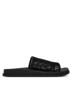 Klapki i japonki damskie - Calvin Klein Klapki Mesh Mule Slides HW0HW02889 Czarny - miniaturka - grafika 1