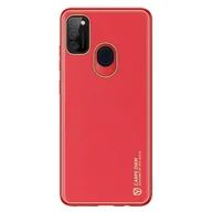 Etui i futerały do telefonów - Dux Ducis Yolo eleganckie etui pokrowiec ze skóry ekologicznej Samsung Galaxy M30s czerwony - miniaturka - grafika 1