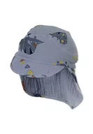 Czapki damskie - Sterntaler Unisex dziecięca czapka z daszkiem na kark, dinozaur czapka dziecięca, jasnoniebieski, 53 - miniaturka - grafika 1