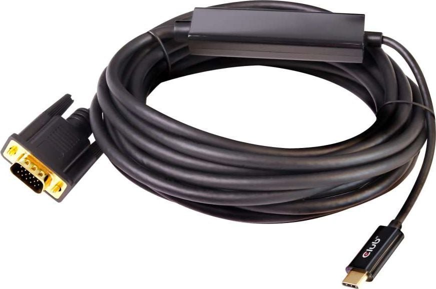 Kabel USB Club 3D USB-C - D-Sub VGA 5 m Czarny CAC-1512