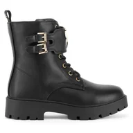 Buty dla dziewczynek - Trzewiki DeeZee CM231117-2 Czarny - miniaturka - grafika 1