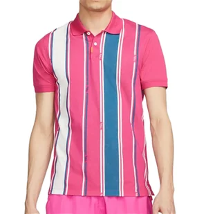 Koszulka Nike Polo DF Paski Rosa Slim DH0708621 L - Koszulki męskie Koszulka Nike Polo DF Paski Rosa Slim DH0708621 L - Koszulki męskie - miniaturka - grafika 1