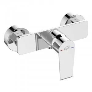 LAVEO BAH 040D LARGO Bateria natryskowa ścienna bez zestawu natryskowego Jednouchwytowa Sposób montażu: ścienny Głowica: 35 mm Wykończenie: chrom - Baterie wannowe i prysznicowe - miniaturka - grafika 1