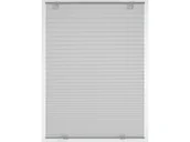 Żaluzje - Gardinia Gardinia Osłona plisowa przed owadami na okno, z przyssawkami (100 x 130 cm, Szary) 4003018358565 - miniaturka - grafika 1