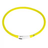 Obroże dla psów - PETSTORY Obroża LED 70cm żółta świecąca USB - miniaturka - grafika 1