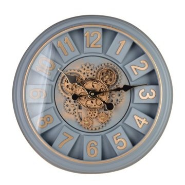 Ramsey Zegar 45cm z ruchomym mechanizmem 45x45x7cm