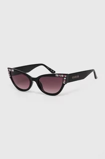Okulary przeciwsłoneczne - Guess okulary przeciwsłoneczne damskie kolor czarny GU7901_5401T - grafika 1