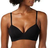 Biustonosze - Calvin Klein Lekko wyściełana Demi Biustonosz Demi-Plunge Kobiety, Czarny (czarny 001), 80B - miniaturka - grafika 1