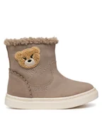Buty dla dziewczynek - Geox Kozaki B Nashik Girl B463HA 00022 C5005 S Beżowy - miniaturka - grafika 1