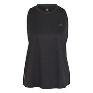 Koszulki i topy damskie - adidas Damski tank top, Czarny/czarny, S - miniaturka - grafika 1